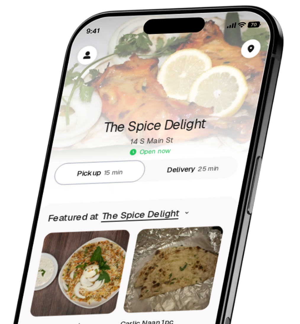 The Spice Delight app preview
