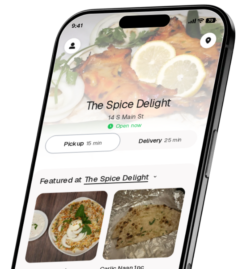The Spice Delight app preview