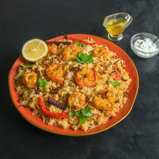 Shrimp Biryani (6pc).