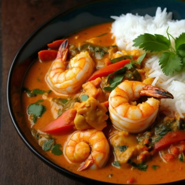 Shrimp Saag.