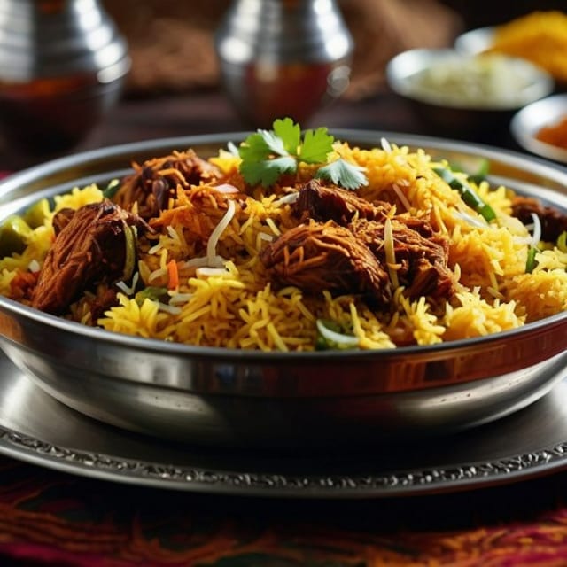 Delight Chicken Tikka Biryani.
