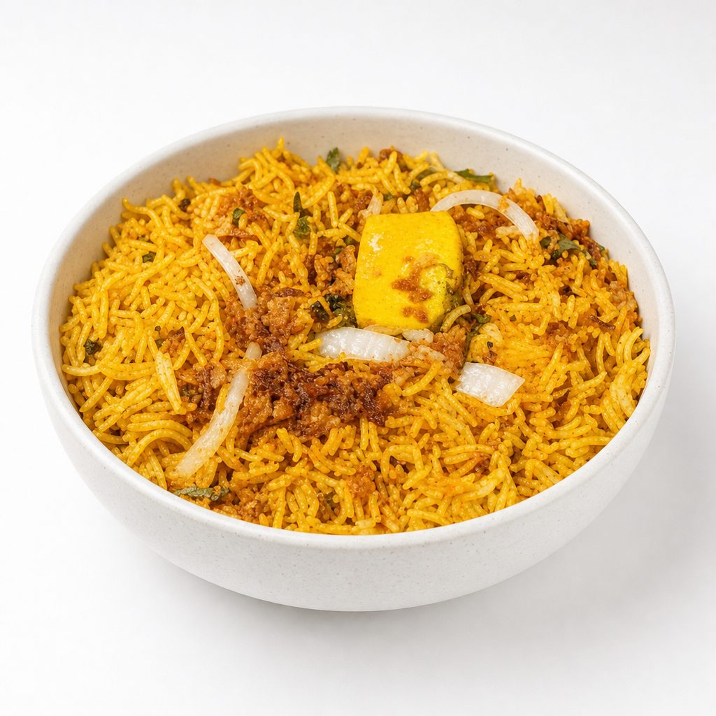 Paneer Biryani.