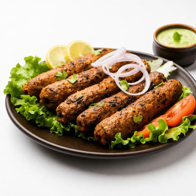 Chicken Seekh Kabab.