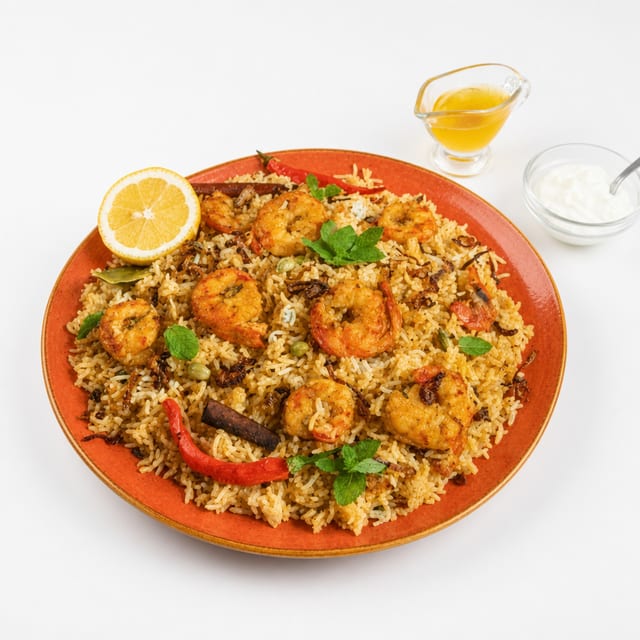 Shrimp Biryani (6pc).