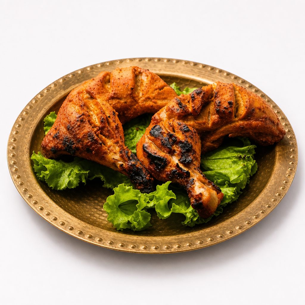 Tandoori Chicken (Bone In) W/ Fries (2pc).