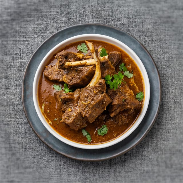 Kadahi Gosht Lamb.
