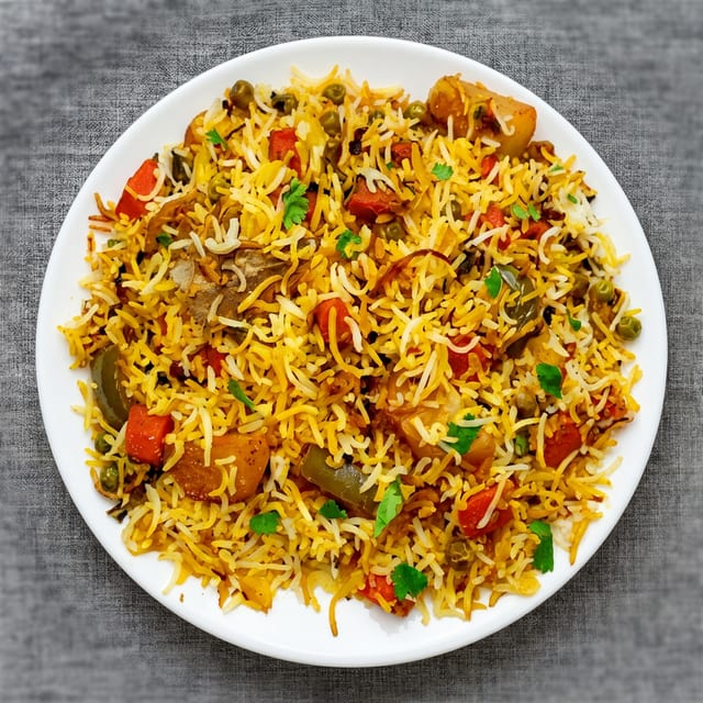 Vegetable Biryani.