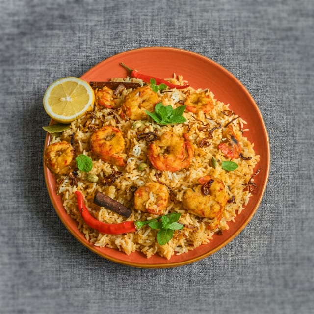 Shrimp Biryani (6pc).