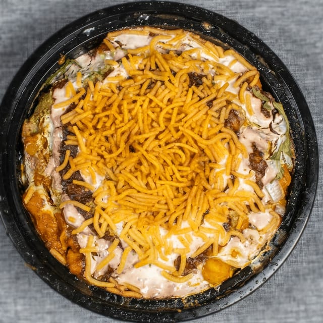 Aloo Tikki Chaat.