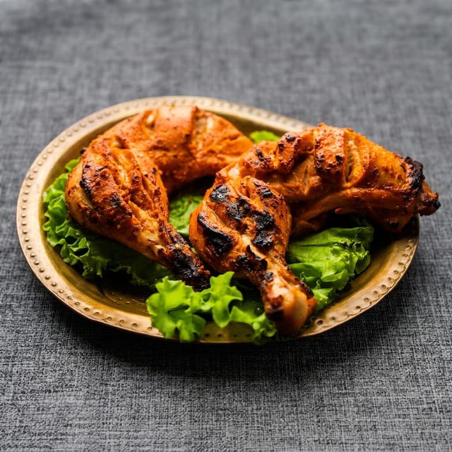 Tandoori Chicken (Bone In) W/ Fries (2pc).